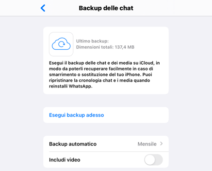    Cos’è il backup su Whatsapp e come si attiva (o disattiva)