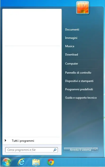 screen menu Windows 7